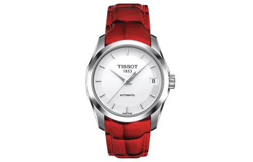 TISSOT Kutu Collection Automatic Mechanical Movement Women's Watch 32mm White Dial Stainless Steel Case