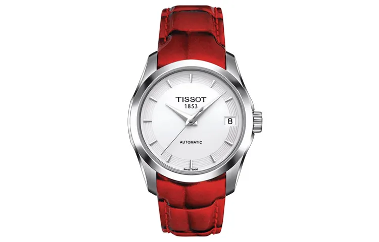 TISSOT Kutu Collection Automatic Mechanical Movement Women's Watch 32mm White Dial Stainless Steel Case