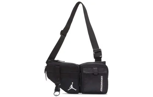 Jordan Polyurethane Crossbody Bag, Sling Bag, Fanny Pack Regular Unisex Black
