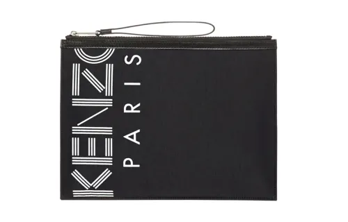 KENZO Nylon Handbag Clutch Regular Men's Black