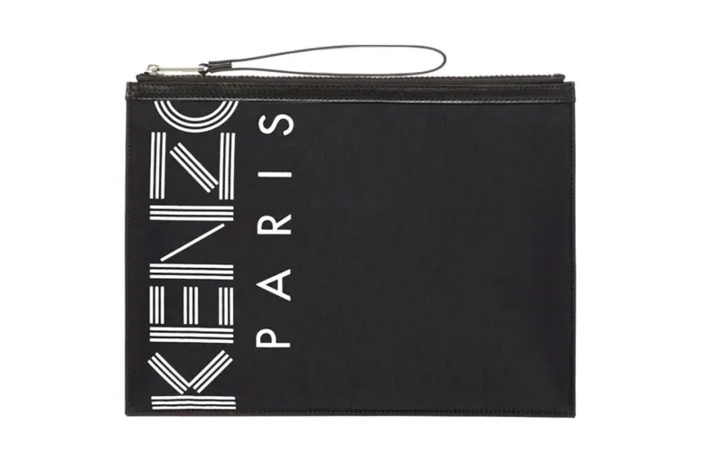 KENZO Nylon Handbag Clutch Regular Men's Black