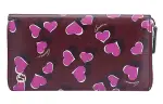 GUCCI Leather Wallet Regular Women's Burgundy