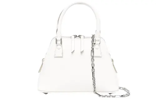 Maison Margiela 5AC Calfskin Dome Bag, Handbag, Crossbody Bag Mini Women's White