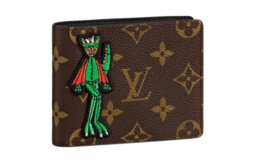 LOUIS VUITTON Slender Wallet Lv Friends