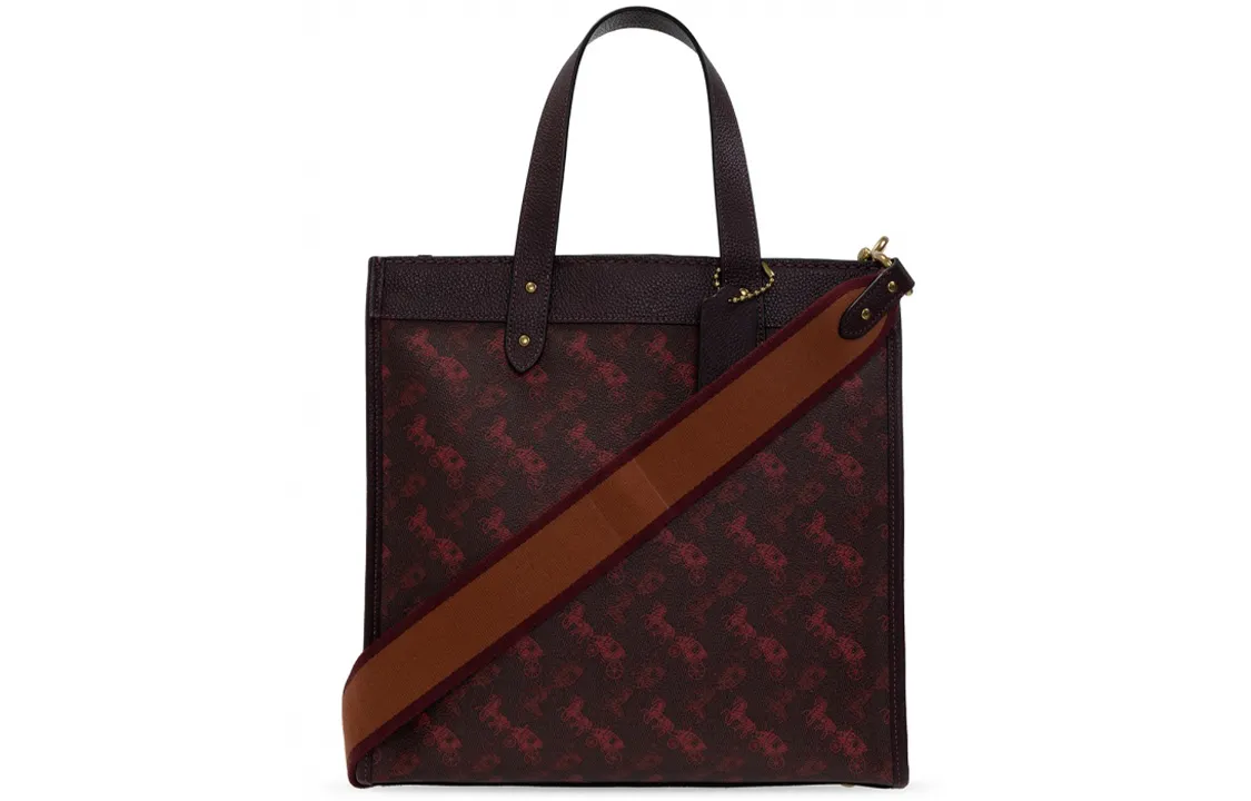 COACH Leather Tote Bag, Shopping Bag, Crossbody Bag, One Shoulder Handbag Large Women's Ox Blood