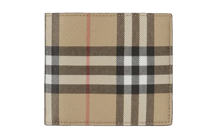 Burberry Cotton Wallet Unisex Light Umber