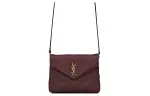 SAINT LAURENT LOULOU Quilted Leather Crossbody Bag, Shoulder Bag Mini Women's