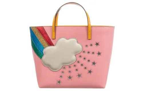 GUCCI Leather Tote Bag, Shopping Bag, Handbag Kids' Pink
