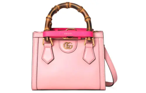 GUCCI Diana Leather Tote Bag, Shopping Bag, Shoulder Bag, Crossbody Bag, Handbag Mini Women's