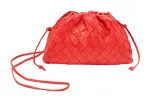 Bottega Veneta Sheepskin Shoulder Bag Mini Women's Bright Red