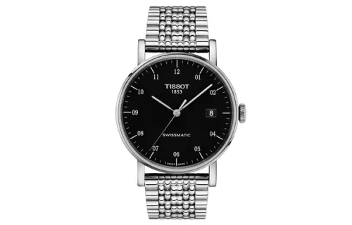 TISSOT Meishi Collection Automatic Mechanical Movement Men's Watches Watch 40mm Black Dial Stainless Steel Case
