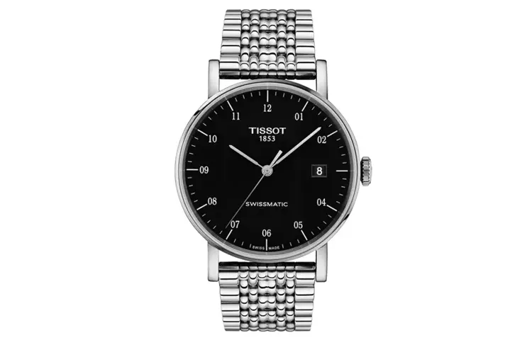 TISSOT Meishi Collection Automatic Mechanical Movement Men's Watches Watch 40mm Black Dial Stainless Steel Case
