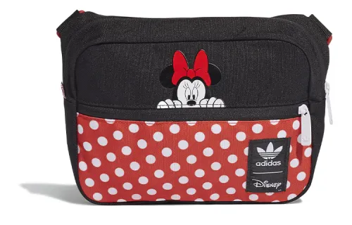 Adidas Originals Disney Collaboration Polyester Crossbody Bag, Shoulder Bag Unisex Red Black Multicolor