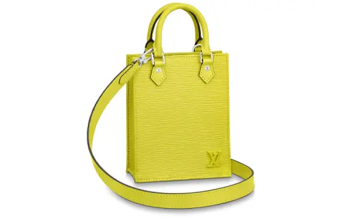 LOUIS VUITTON Petit Sac Plat Cow Leather Tote Bag, Shopping Bag, Sheet Music Bag, Shoulder Bag, Crossbody Bag, Handbag