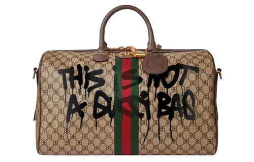Balenciaga GUCCI Collaboration Coated Canvas Handbag Travel Bag Unisex
