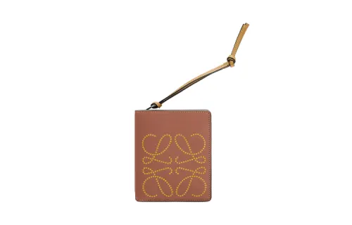 LOEWE Cow Leather Small Wallet Women's Brown