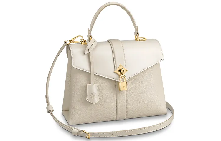 LOUIS VUITTON Rose Des Vents Handbag Cow Leather Rose Handbag In The Wind Women's White