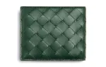 Bottega Veneta Cow Leather Wallet Men's Dark Green