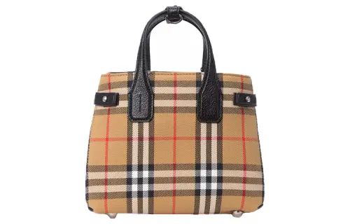 Burberry VINTAGE Cow Leather Shoulder Bag, Crossbody Bag, Handbag Regular Women's Yellow Brown