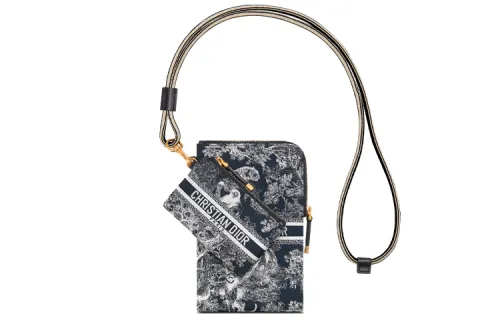 DIOR DiorTravel Technical Fabric Combo Bag Travel Bag One Shoulder Crossbody Clutch Women's Blue