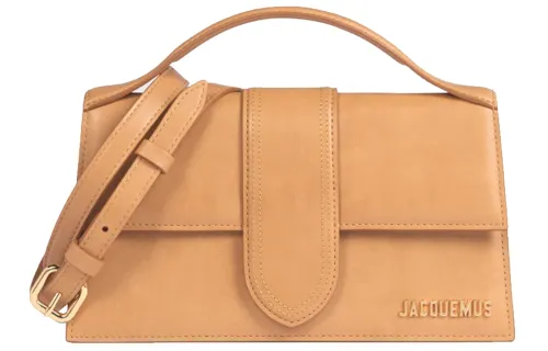 Jacquemus Leather Shoulder Bag, Crossbody Bag, Handbag Women's Beige