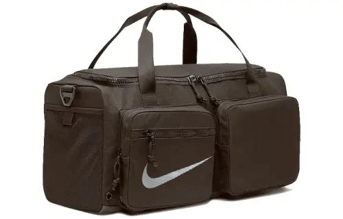 Nike Polyester Portable Crossbody Basketball Bag, Travel Bag, Gym Bag Large Unisex Dark Wood Umber
