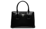 PRADA Saffiano Leather Crossbody Handbag Women's Black