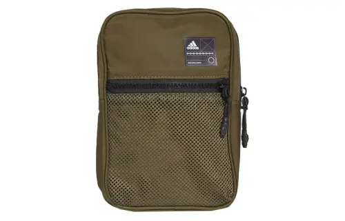 Adidas Polyester Shoulder Bag, Crossbody Bag Regular Unisex Dark Olive Green