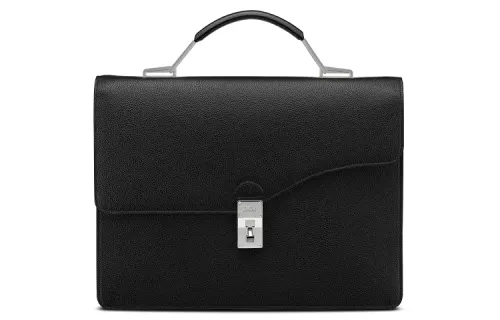 DIOR Cow Leather Briefcase, Handbag Large Men's Black