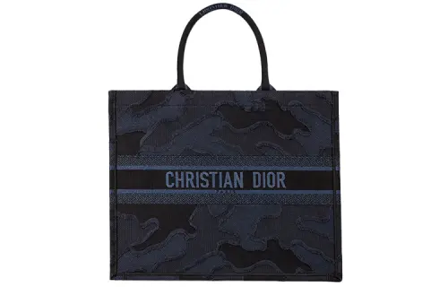 DIOR BookTote Canvas Bag, Tote Bag, Shopping Bag, Handbag Large Women's Blue