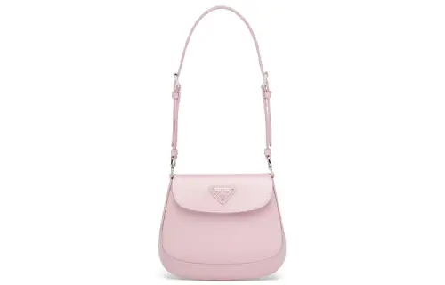 PRADA Shiny Leather Crossbody Bag, Shoulder Bag Mini Women's Snow Pink