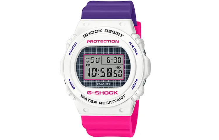CASIO Women's G-SQUAD Series White Watch DW-5700THB-7