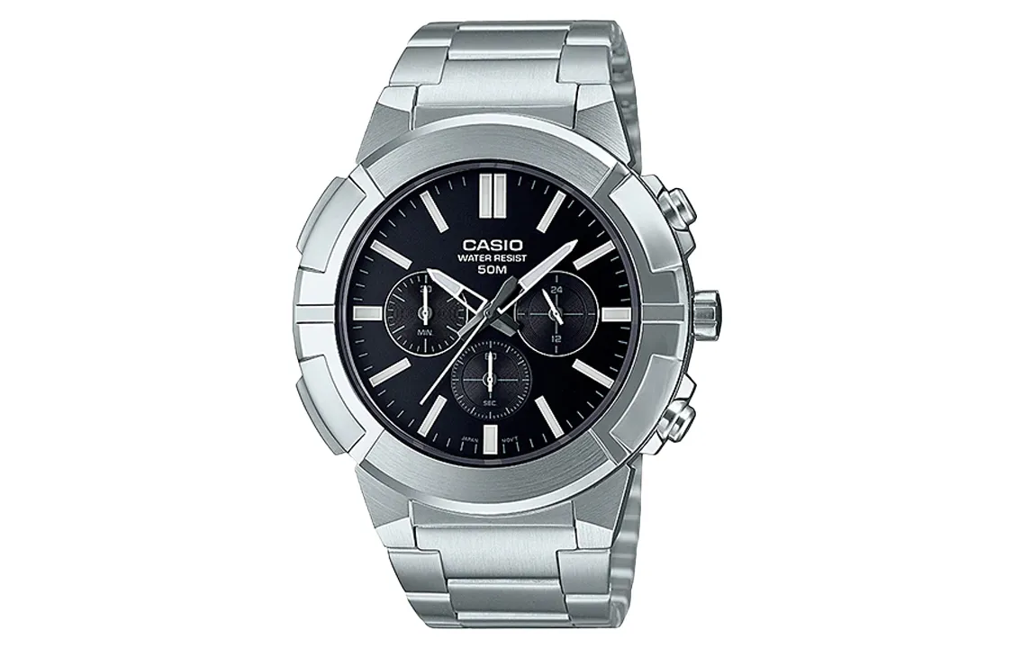 CASIO Men Standard Series 44mm Black Watch MTP-E500D-1AV