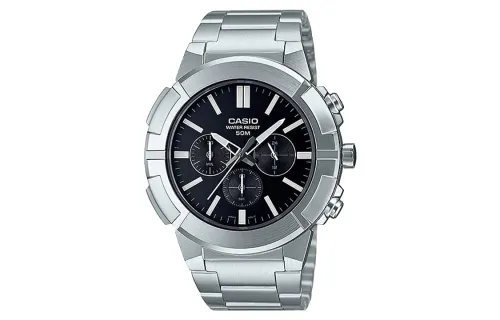 CASIO Men Standard Series 44mm Black Watch MTP-E500D-1AV