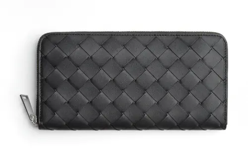 Bottega Veneta Cow Leather Wallet Men's Black