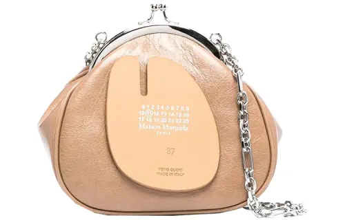 Maison Margiela Tabi Calfskin Shoulder Bag, Crossbody Bag Regular Women's Nude