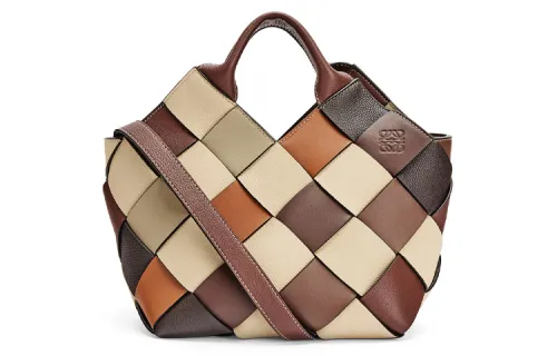 LOEWE Basket Cow Leather With Grain Cow Leather Basket Bag, Handbag, Shoulder Bag, Crossbody Bag Small Women's