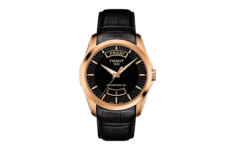 TISSOT Kutu Collection Automatic Mechanical Movement Men's Watches Watch 39mm Black Dial Stainless Steel Case