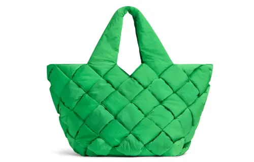 Bottega Veneta CASSETTE Nylon Tote Bag, Shopping Bag, Handbag Men's Parrot Green