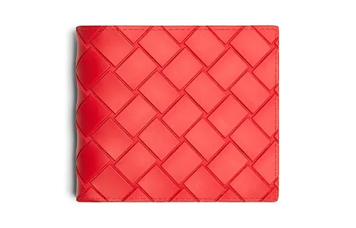 Bottega Veneta Cow Leather Wallet Men's Tomato