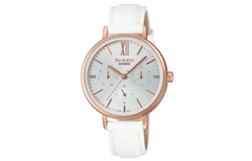 CASIO Women's SHEEN White Watch SHE-3064PGL-7A