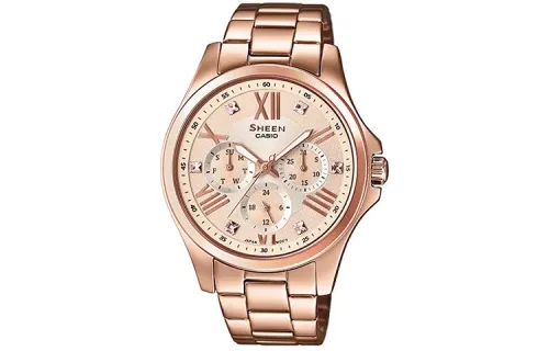 CASIO Women's SHEEN Gold Watch SHE-3806PG-9A