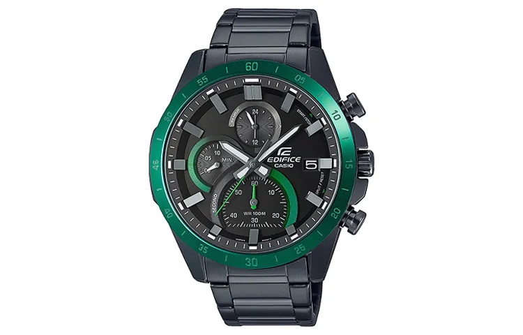 CASIO Men EDIFICE Black Watch EFR-571DC-1AV