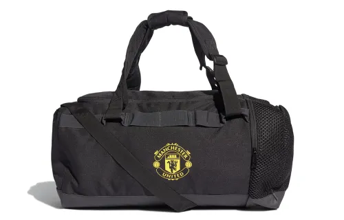 Adidas Manchester United Polyester Shoulder Bag, Crossbody Bag, Handbag Regular Unisex Black