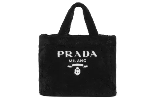 PRADA Fabric Shoulder Bag, Crossbody Bag, Handbag Unisex Black