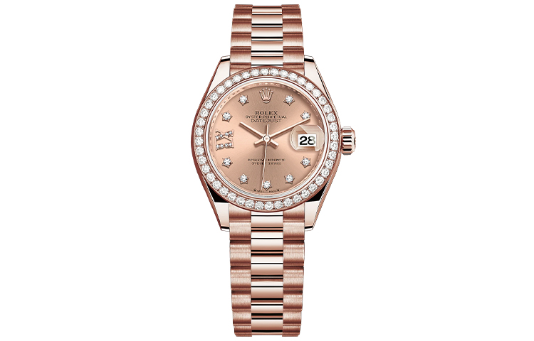 ROLEX Women's Apparel Datejust Collection Automatic Mechanical Movement Women's Watch 28mm Gold Dial