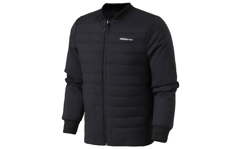 Мужская куртка adidas neo M Pad Jkt (черная) — фото 3