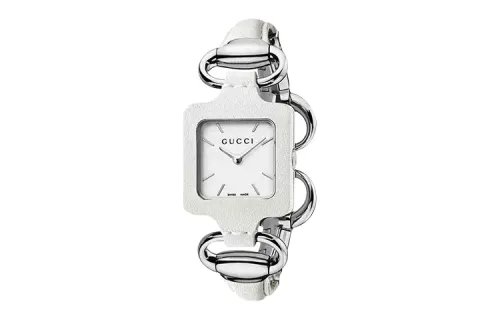 GUCCI 1921 Wrist Watches Quartz Movement Stainless Steel Watchband White Dial Women's Watch