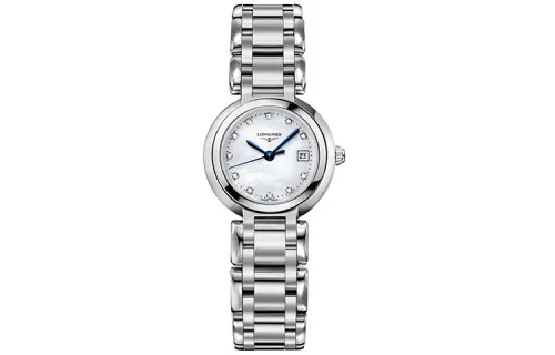 LONGINES Elegant Collection Quartz Movement Women's Watch 26.5mm White Dial Stainless Steel Case