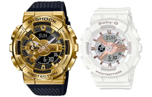 CASIO Unisex Pair Table Series Black Watch